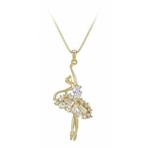 Ballerina Necklace | 14k Gold Plated | Real Zirconia Luxury Jewelry